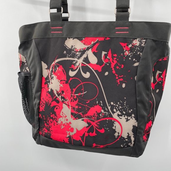 JanSport Black Red Graphic Print Laptop Bag Padded Adjustable Shoulder Bag NEW - Picture 5 of 10